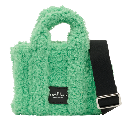 Small Teddy Tote, &pound;80, Handbags, Green, Polyester, Front view